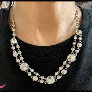 Givenchy Swarovski Crystal Bib Cocktail Necklace - NWT